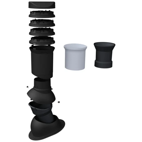 Kominek izolowany FLUXAR Ø125mm do dachówki