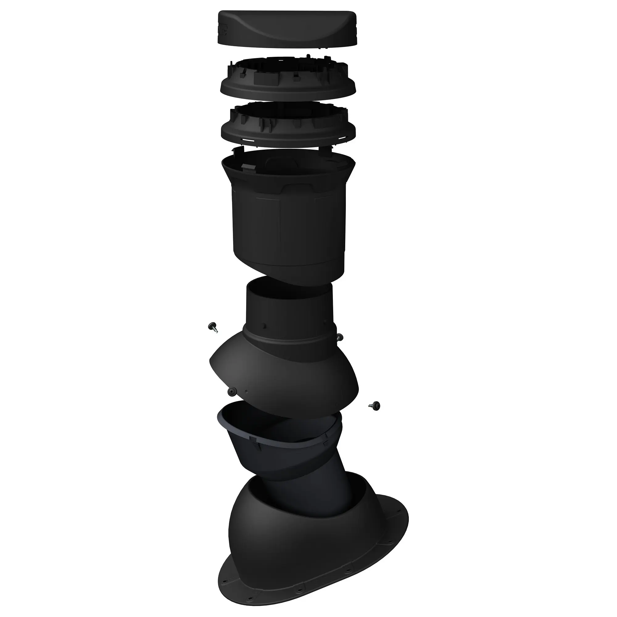 Kominek kanalizacyjny FLUXAR Ø125mm do blachodachówki - obrazek 2