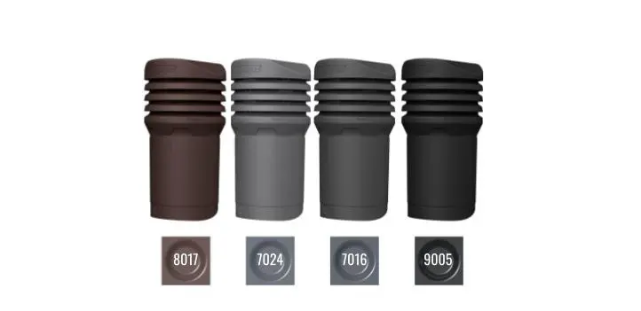 Kominek z odpływem kondensatu FLUXAR Ø125mm do blachodachówki - obrazek 4